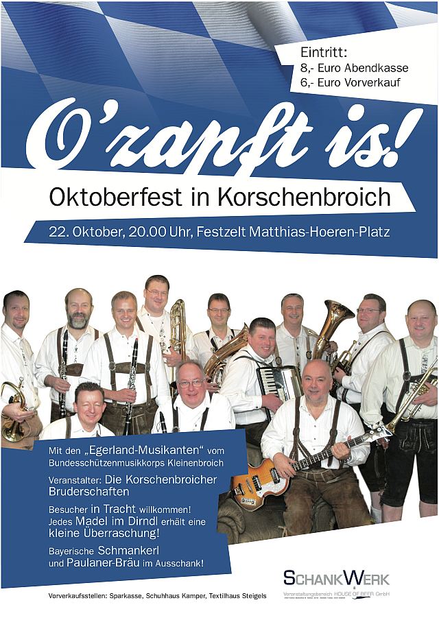 Plakat zum Oktoberfest