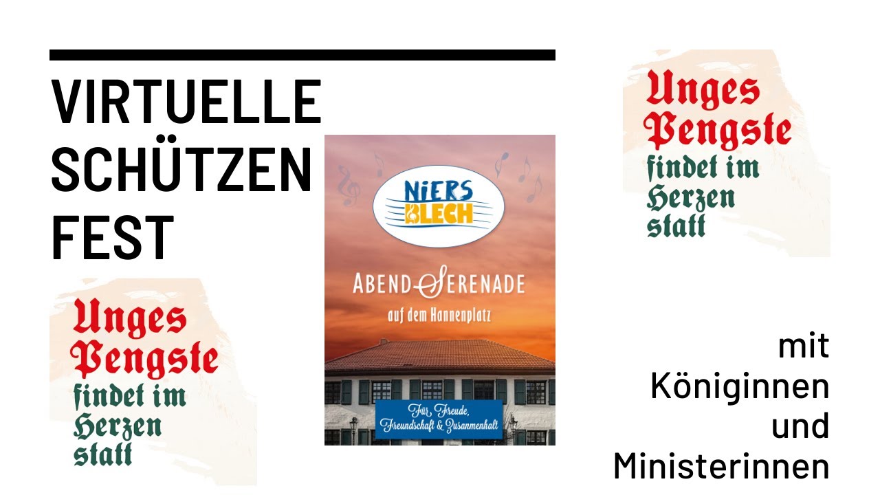 Vorschaubild: Abendserenade vom Hannenplatz mit Niersblech, den Königinnen und Ministerinnen