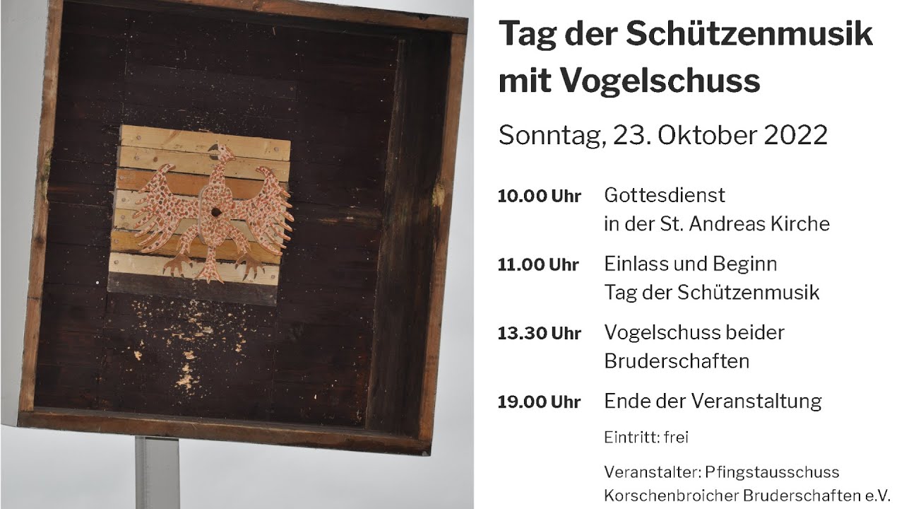 Vorschaubild: Vogelschuss der beiden Korschenbroicher Bruderschaften