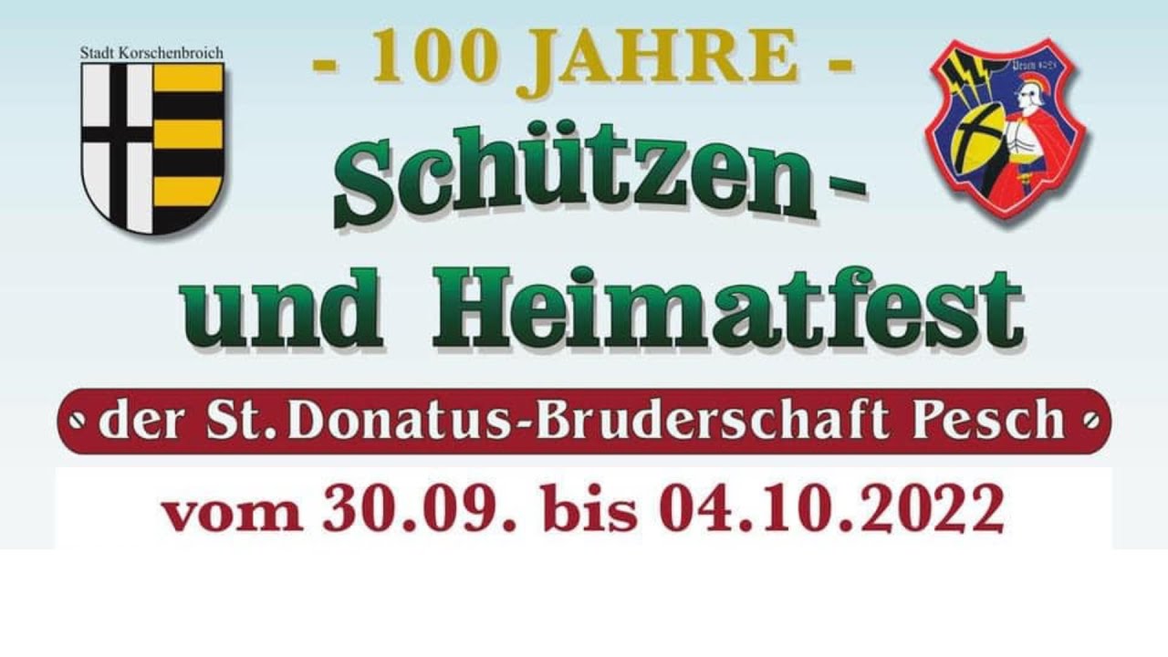 Vorschaubild: zu Besuch beim Schützenfest in Pesch zum 100 jährigen Jubiläum