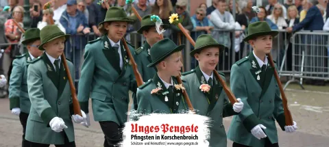 Kinder der Unges Jonges beim Festzug in Korschenbroich