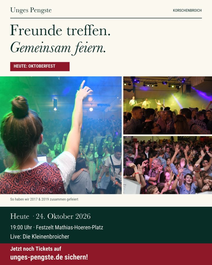 Die schönsten Abende sind die, die man zusammen verbringt. 🥨🍻 Volle Tanzfläche, gute Musik und überall bekannte Gesichter – unsere Bilder aus den vergangenen Jahren machen Lust auf …