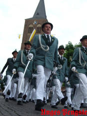 Marschieren in Parade