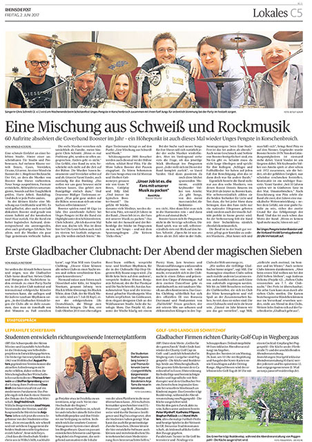 Eine Mischung aus Schweiß und Rockmusik