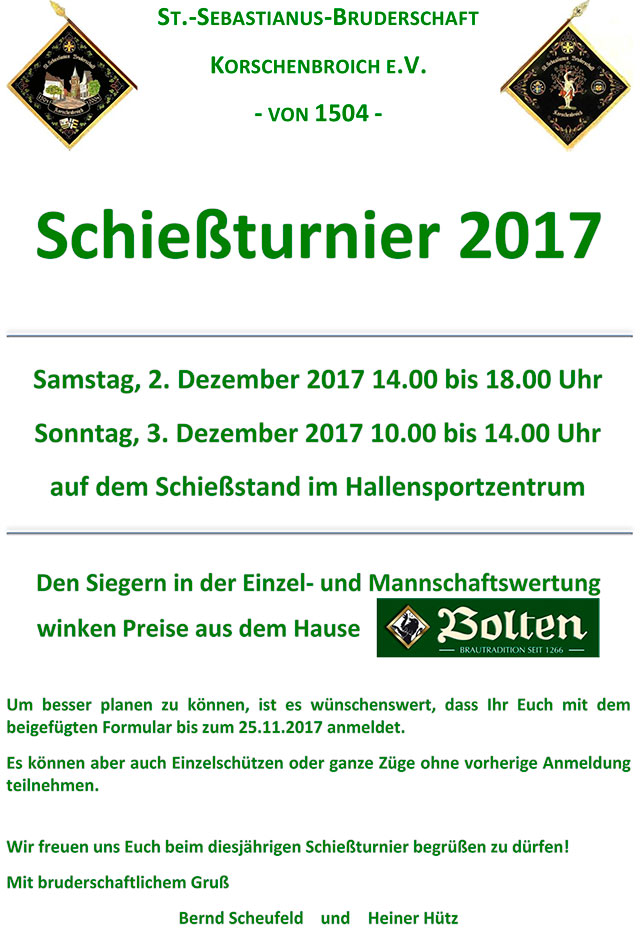 Schießturnier der Sebastianer 2017