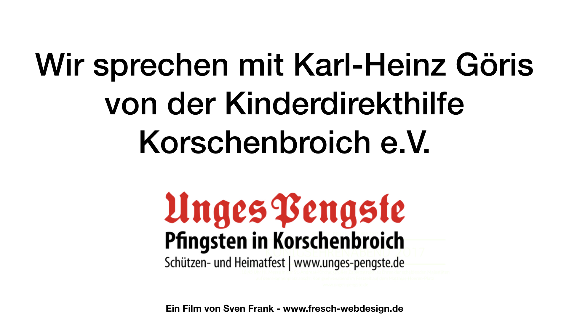 Interview mit Infos zur 35. Pfingsttombola