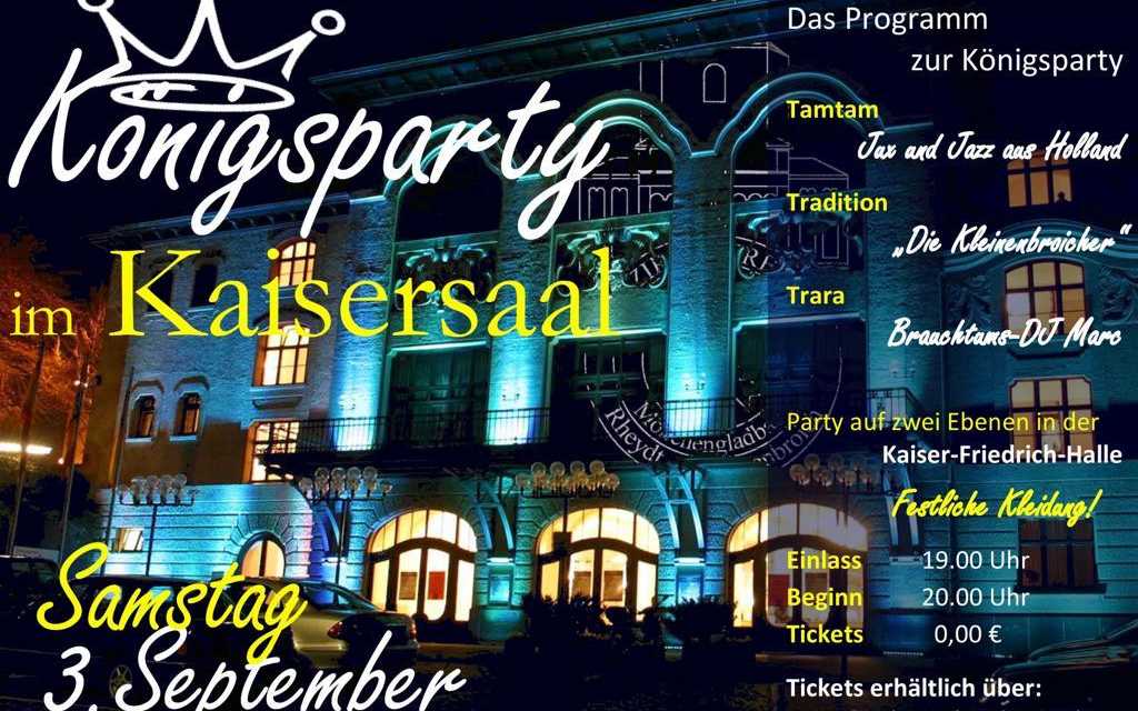 Jetzt Tickets buchen für die Königsparty zum Stadtschützenfest