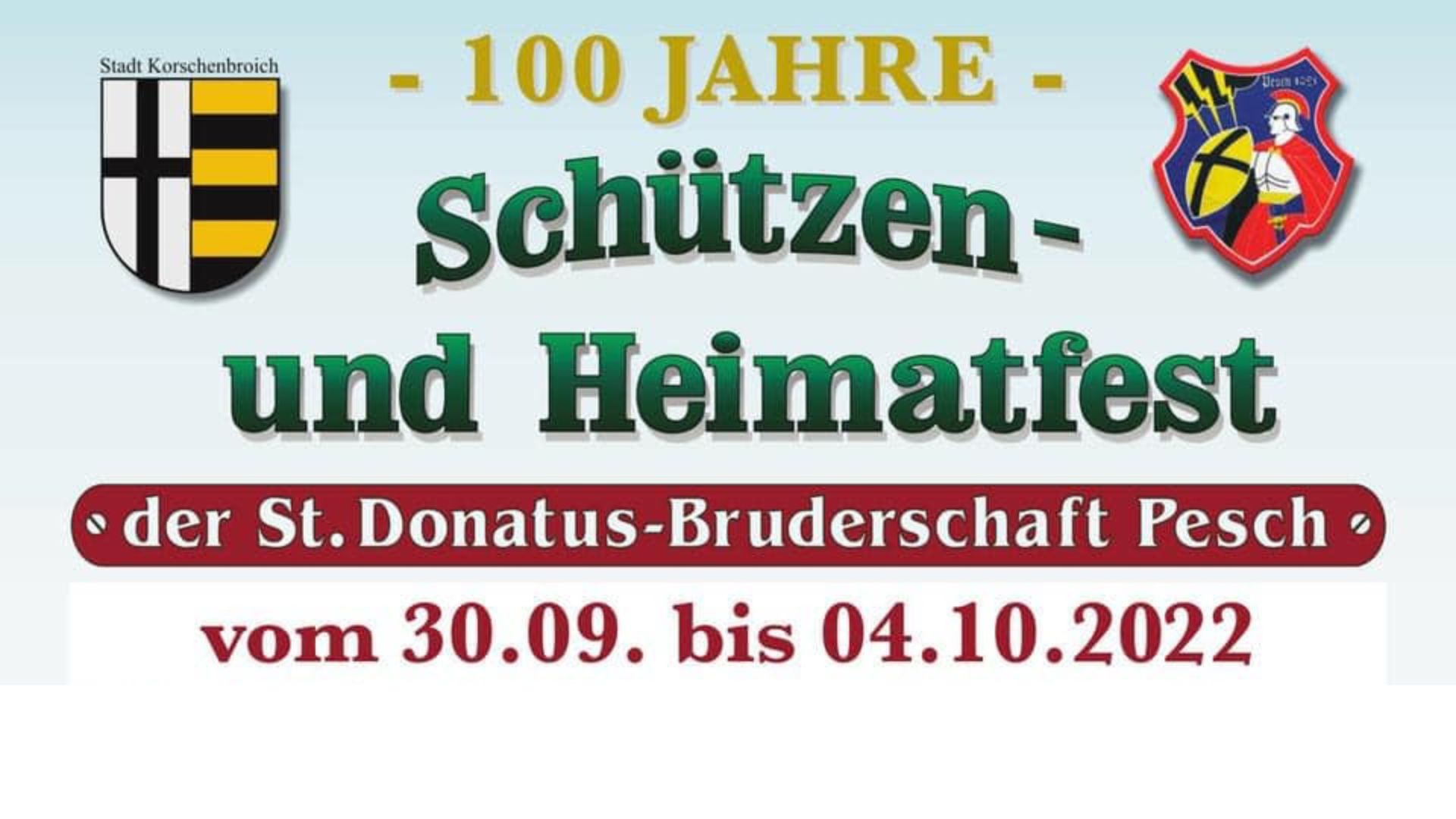 zu Besuch beim Schützenfest in Pesch zum 100 jährigen Jubiläum