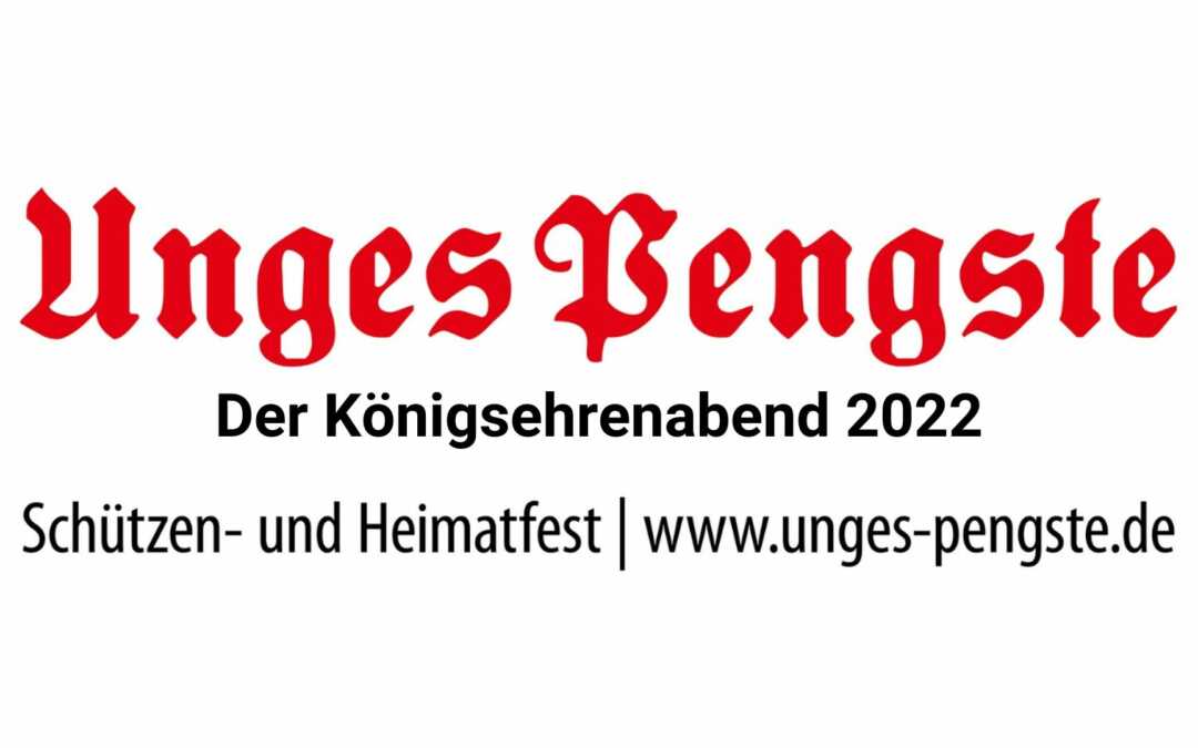 Der Königsehrenabend im Festzelt 2022
