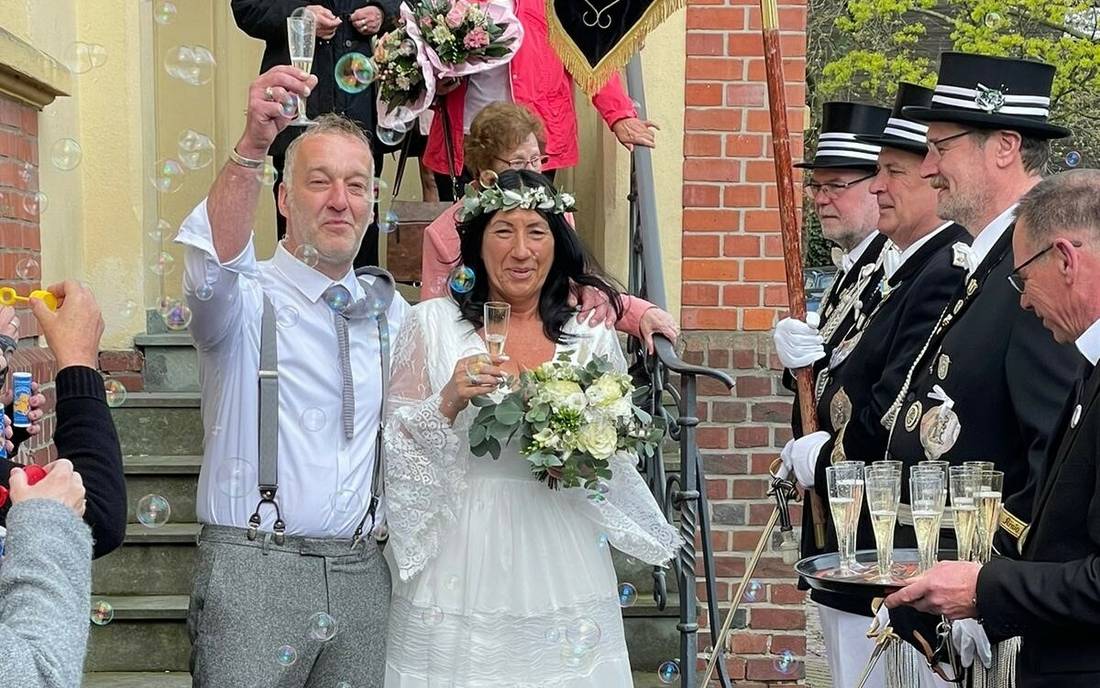 Schützenkönig Volker Mews hat geheiratet