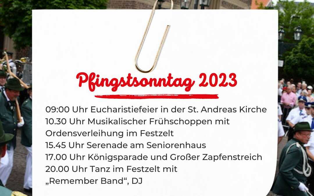 Pfingstsonntag – Der Tag in der Übersicht