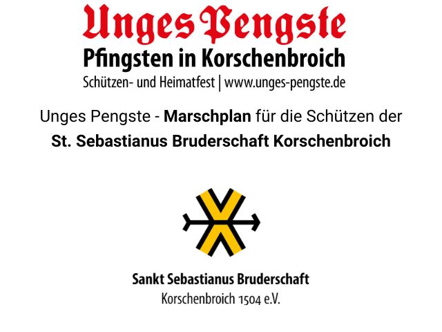 Marschplan der Sebastianer