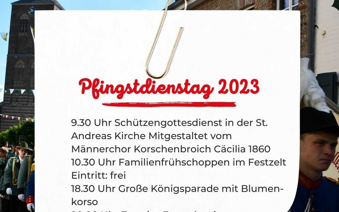 Pfingstdienstag – Der Tag in der Übersicht