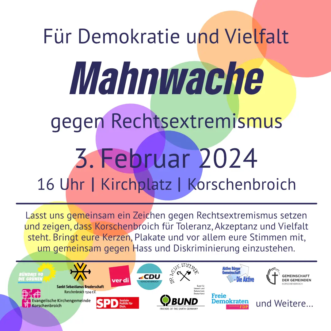 Mahnwache gegen Rechtsextremismus!