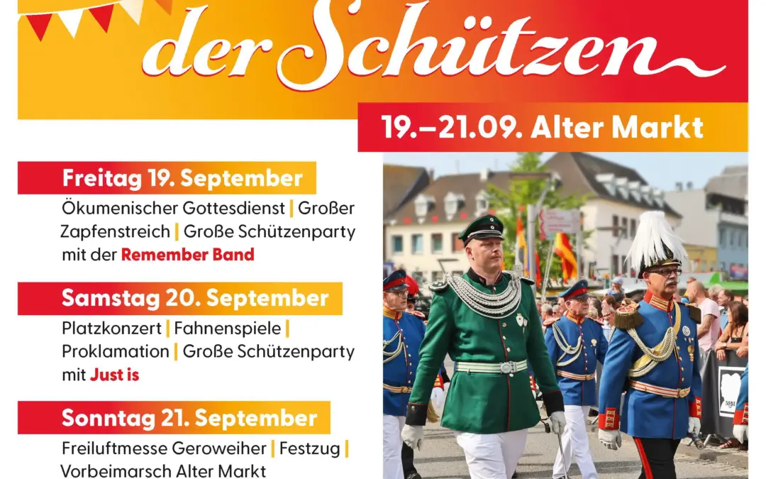 Bundesfest der Schützen 2025 in Mönchengladbach – Ein Wochenende voller Tradition, Musik und Gemeinschaft